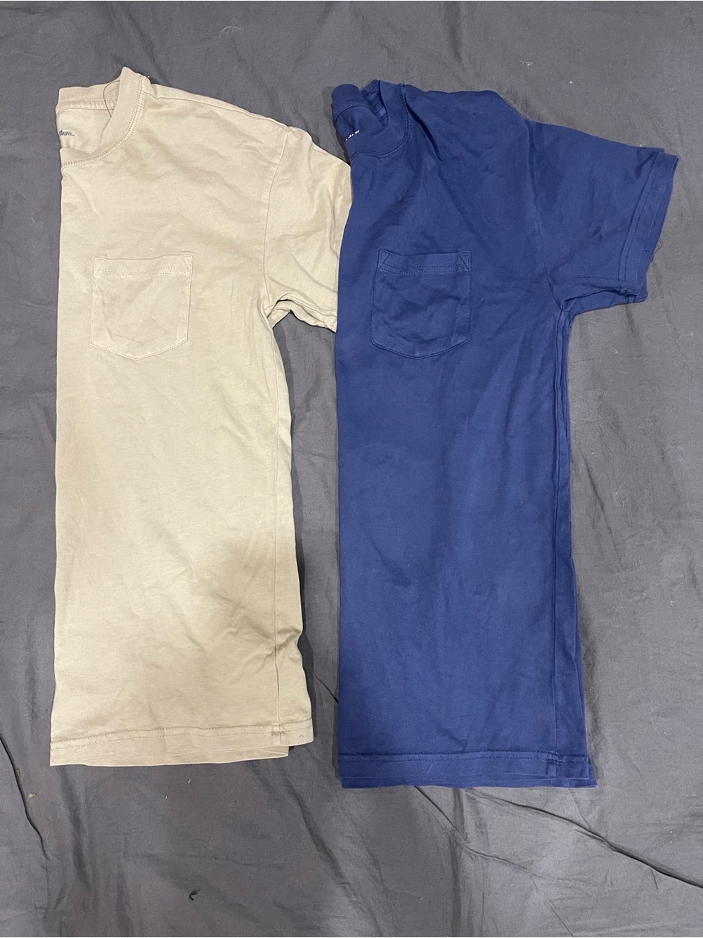 Goodfellow & Co Men's Beige and Blue Pocket Tees